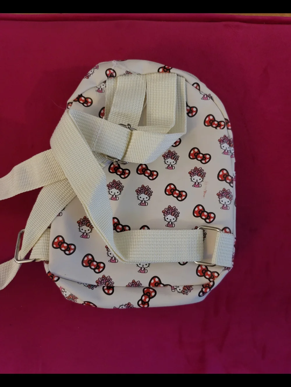 Mini Backpack With Hello Kitty & Bows On It